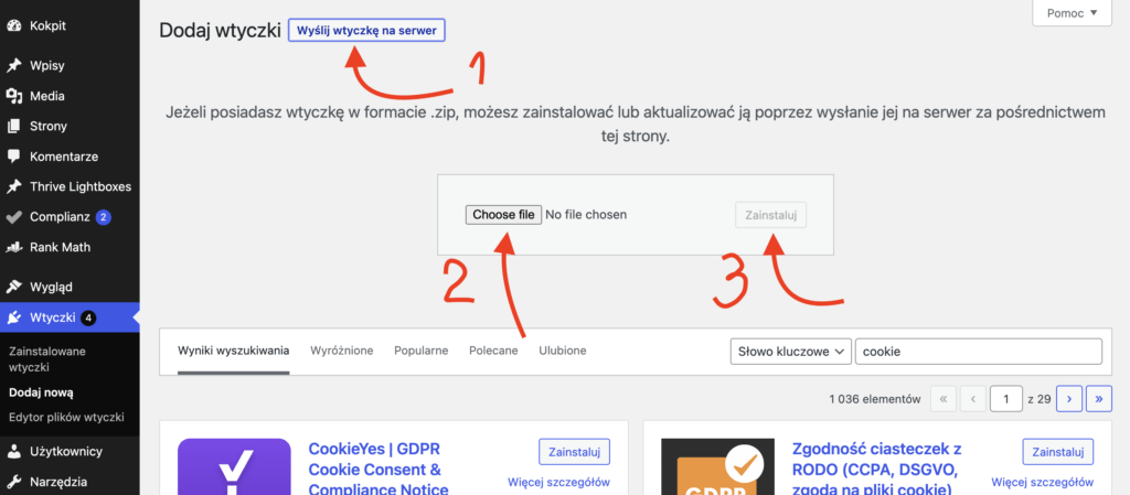 jak zainstalować wtyczkę wordpress spoza repozytorium