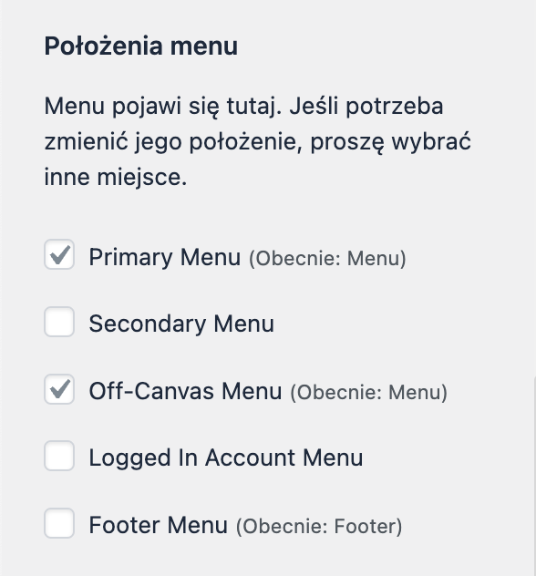 Jak ustawić pozycję menu w WordPressie