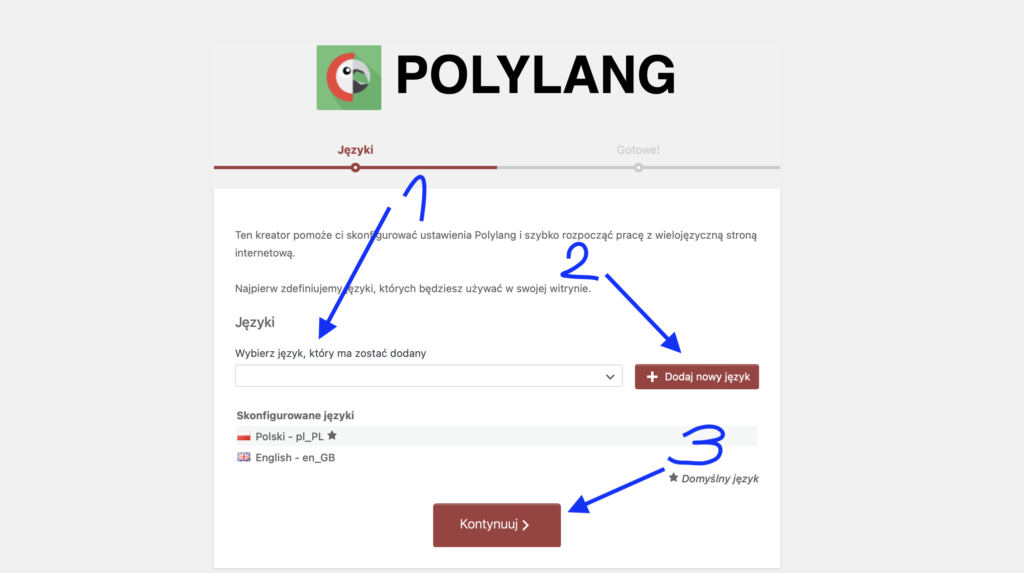 jak dodać kilka języków do strony WordPress