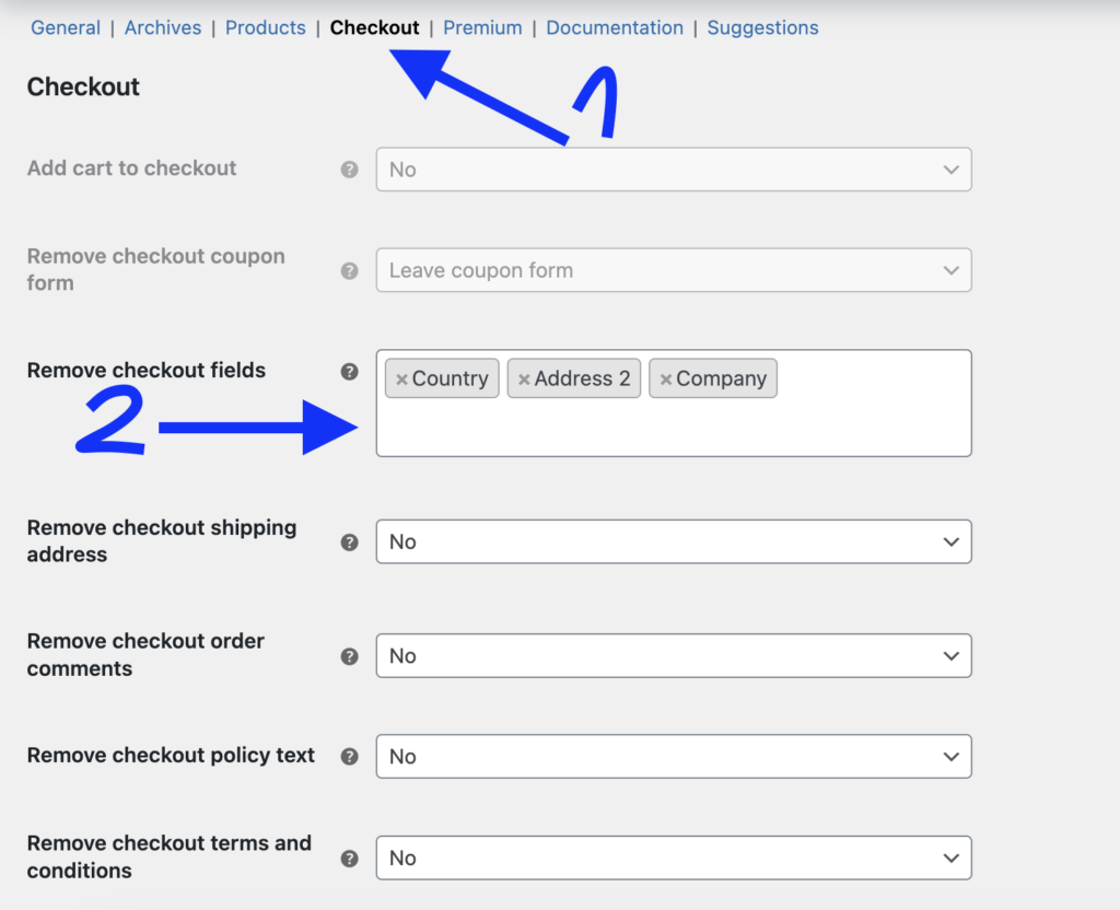 usuwanie pól z formularza zamówienia WooCommerce checkout